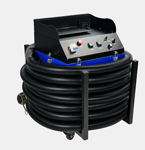 Máquina de limpieza de conductos con aspiradora y cámara